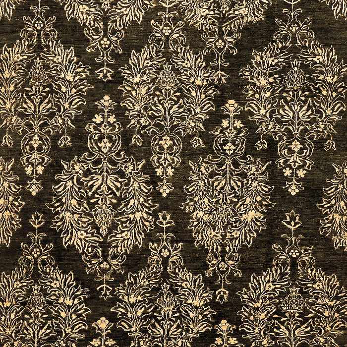 Machine Washable Abstract Brown Modern Rug, wshabs363brn