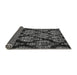 Sideview of Abstract Gray Modern Rug, abs363gry