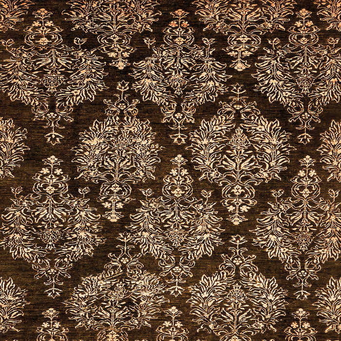 Square Machine Washable Abstract Orange Modern Area Rugs, wshabs363org