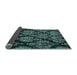 Sideview of Abstract Light Blue Modern Rug, abs363lblu