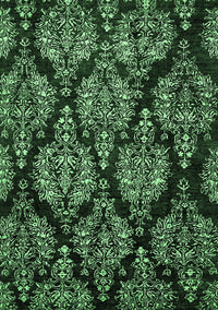 Abstract Emerald Green Modern Rug, abs363emgrn