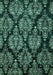 Machine Washable Abstract Turquoise Modern Area Rugs, wshabs363turq