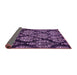 Sideview of Abstract Purple Modern Rug, abs363pur