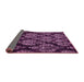 Sideview of Abstract Pink Modern Rug, abs363pnk