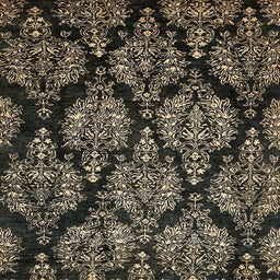 Square Abstract Brown Modern Rug, abs363