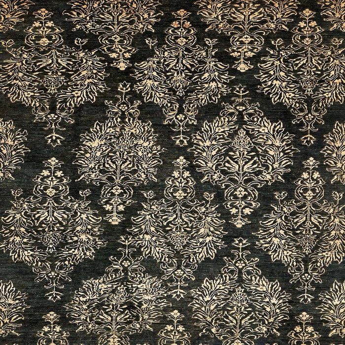 Square Abstract Brown Modern Rug, abs363