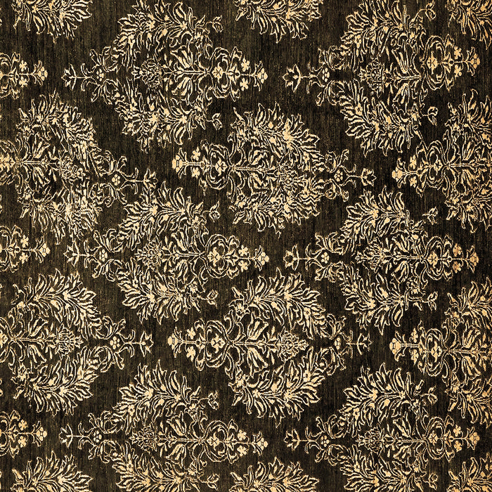 Square Machine Washable Abstract Brown Modern Rug, wshabs363brn