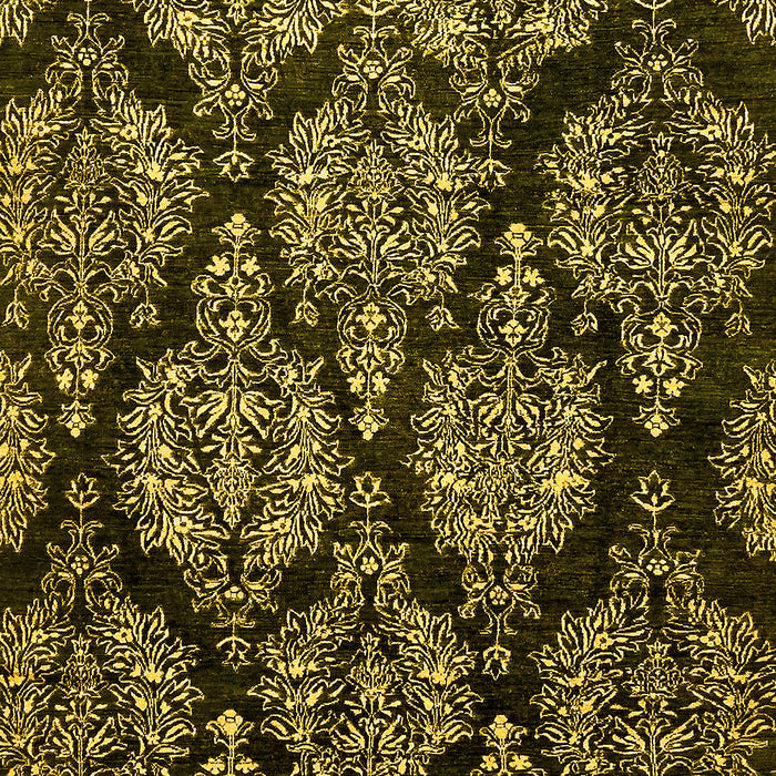 Abstract Yellow Modern Rug, abs363yw