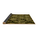 Sideview of Abstract Yellow Modern Rug, abs363yw