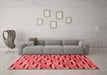 Modern Red Washable Rugs