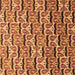 Square Machine Washable Oriental Brown Modern Rug, wshabs3640brn