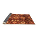 Sideview of Oriental Orange Modern Rug, abs3641org