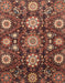 Abstract Saffron Red Oriental Rug, abs3641