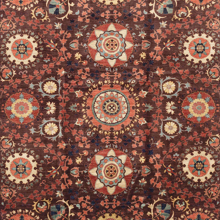 Abstract Saffron Red Oriental Rug, abs3641