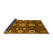 Sideview of Oriental Yellow Modern Rug, abs3641yw