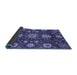 Sideview of Oriental Blue Modern Rug, abs3641blu