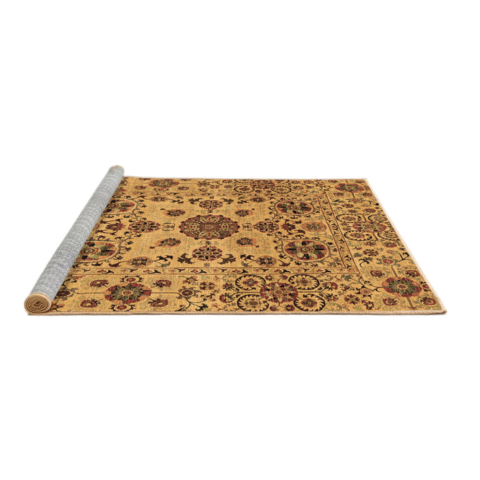 Sideview of Machine Washable Oriental Brown Modern Rug, wshabs3642brn