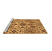 Sideview of Machine Washable Oriental Brown Modern Rug, wshabs3642brn