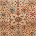 Square Abstract Red Oriental Rug, abs3642