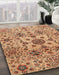 Machine Washable Abstract Red Rug in a Family Room, wshabs3642