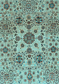 Oriental Light Blue Modern Rug, abs3642lblu