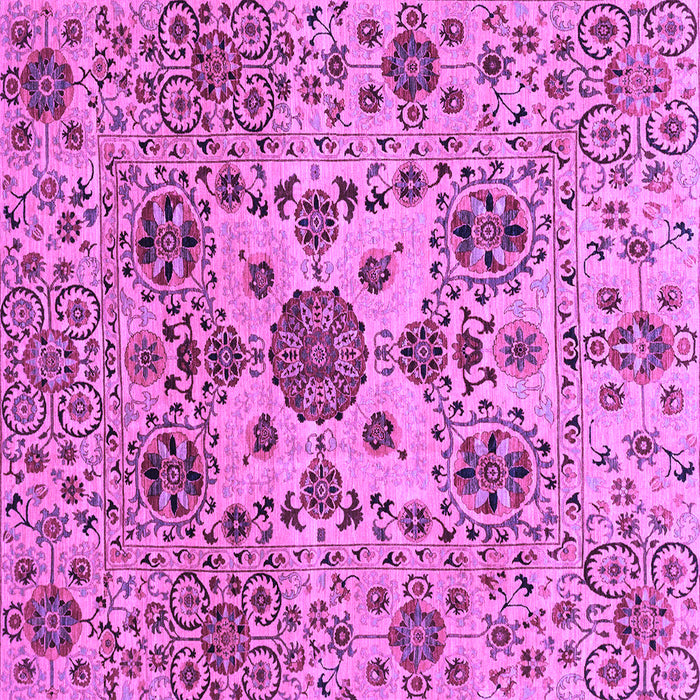 Square Machine Washable Oriental Purple Modern Area Rugs, wshabs3642pur