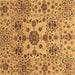 Square Oriental Brown Modern Rug, abs3642brn