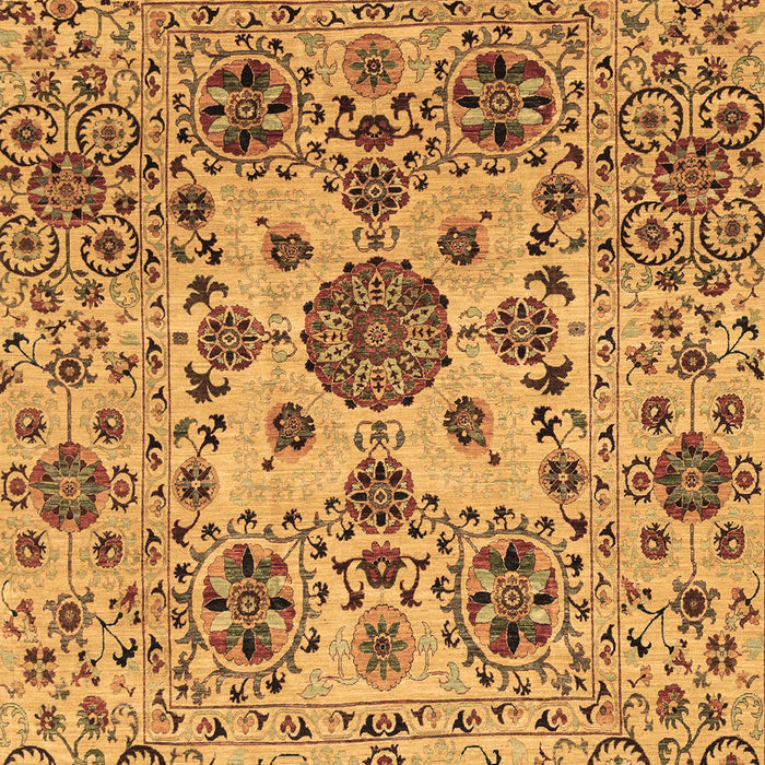 Machine Washable Oriental Brown Modern Rug, wshabs3642brn