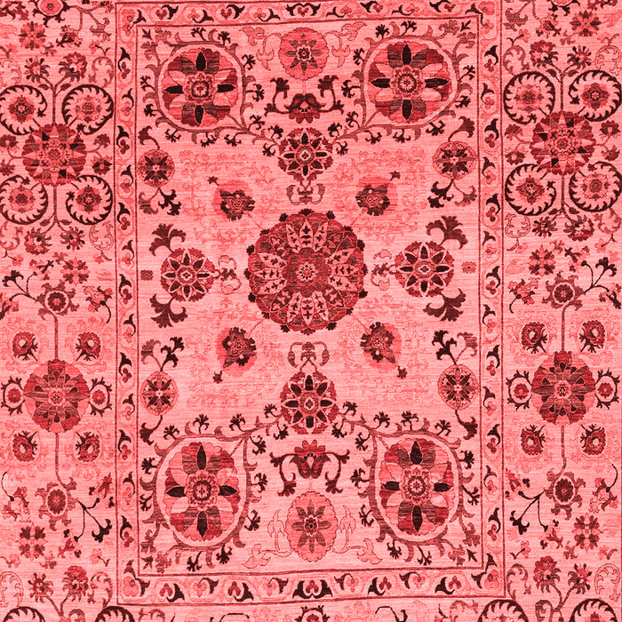 Machine Washable Oriental Red Modern Rug, wshabs3642red