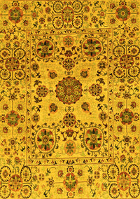 Oriental Yellow Modern Rug, abs3642yw