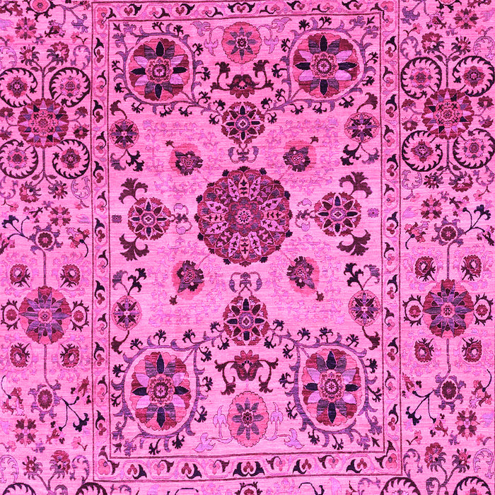 Machine Washable Oriental Pink Modern Rug, wshabs3642pnk