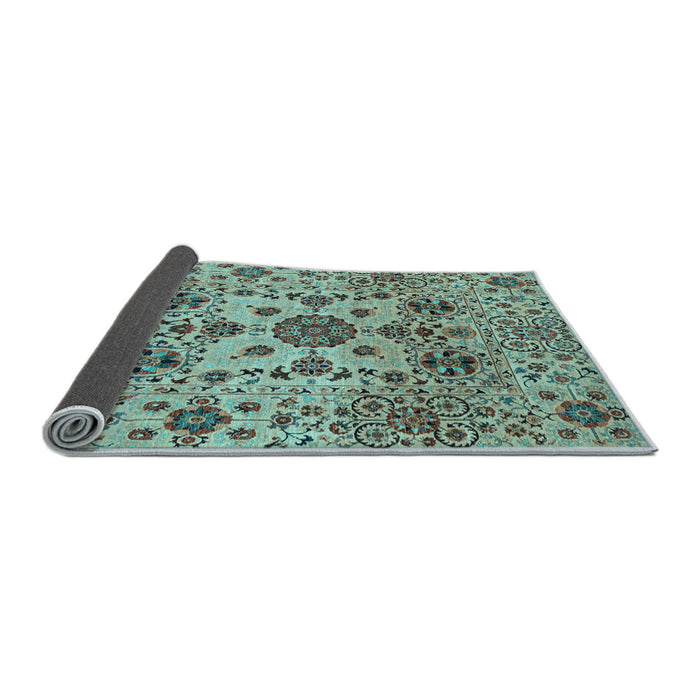 Sideview of Oriental Light Blue Modern Rug, abs3642lblu