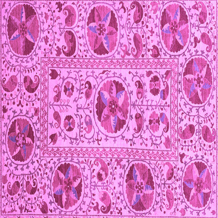 Square Oriental Purple Modern Rug, abs3643pur