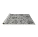 Sideview of Machine Washable Oriental Gray Modern Rug, wshabs3643gry