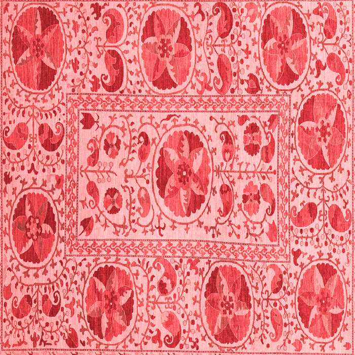 Machine Washable Oriental Red Modern Rug, wshabs3643red