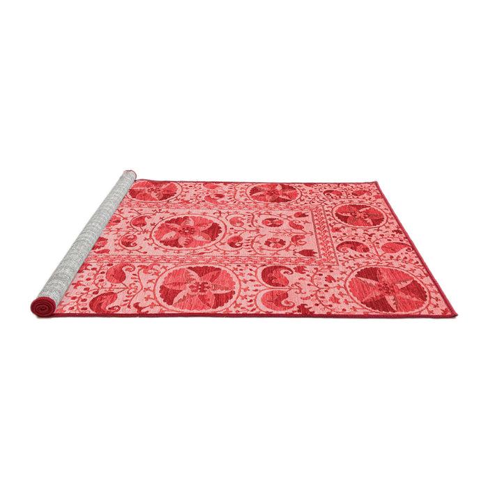 Modern Red Washable Rugs