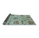 Sideview of Oriental Light Blue Modern Rug, abs3643lblu