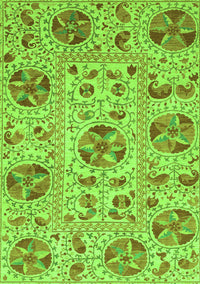 Oriental Green Modern Rug, abs3643grn