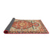 Sideview of Abstract Fire Brick Red Oriental Rug, abs3644