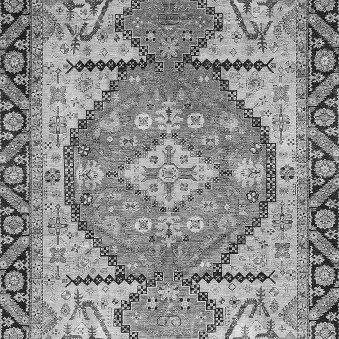 Machine Washable Oriental Gray Modern Rug, wshabs3644gry