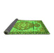 Sideview of Oriental Green Modern Rug, abs3644grn