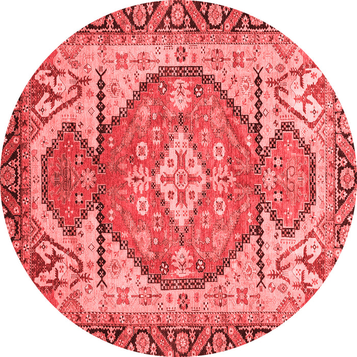 Machine Washable Oriental Red Modern Rug, wshabs3644red