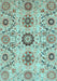 Oriental Light Blue Modern Rug, abs3645lblu