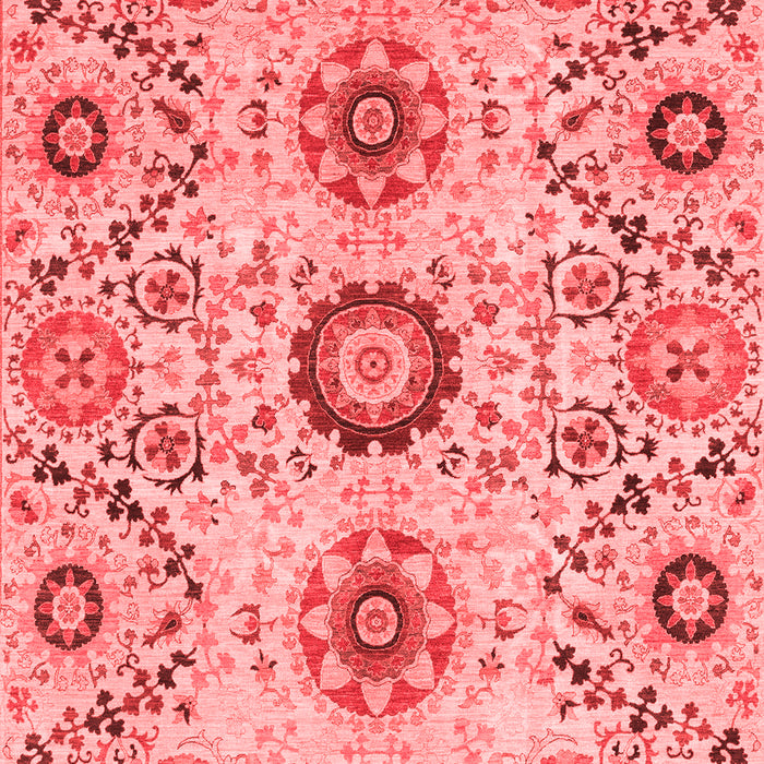 Machine Washable Oriental Red Modern Rug, wshabs3645red