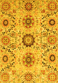 Oriental Yellow Modern Rug, abs3645yw