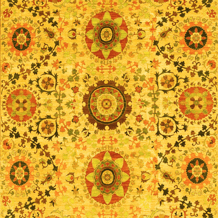 Oriental Yellow Modern Rug, abs3645yw