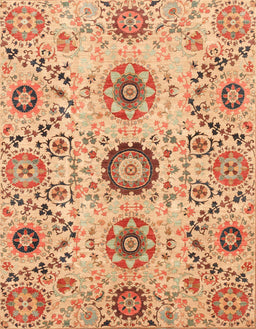 Machine Washable Abstract Orange Rug, wshabs3645