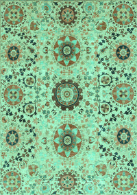 Oriental Turquoise Modern Rug, abs3645turq