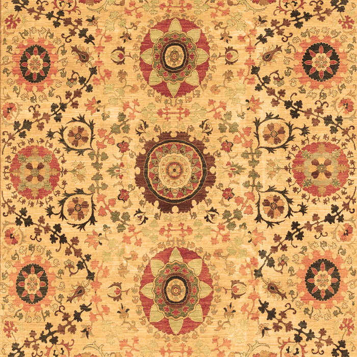 Machine Washable Oriental Brown Modern Rug, wshabs3645brn