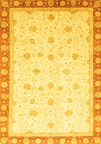 Oriental Yellow Modern Rug, abs3646yw